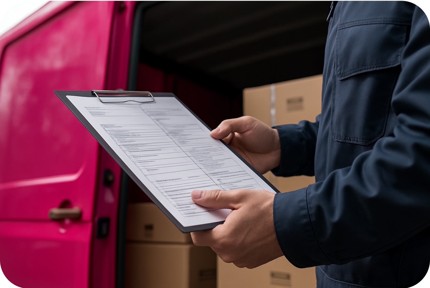 Image of a tablet showing a digital inventory