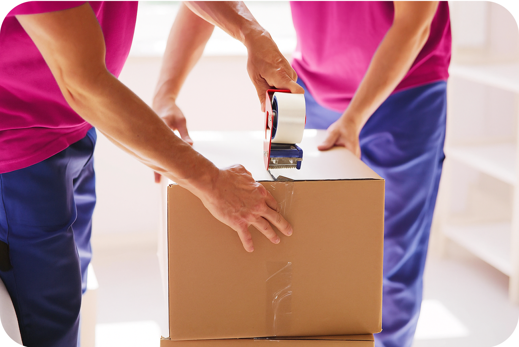 Image of a tablet showing a digital packing